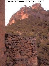 Castillo del Llano de la Torre. Muros del recinto