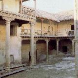 Castillo de Yeste. Foto antigua. Patio antes de restaurar