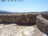 Los Millares. Muralla Exterior - Sector Norte. Saeteras