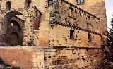 La Mota. Casas del Cabildo. Foto antigua. Antes de reconstruir