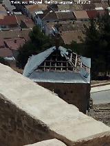 La Mota. Iglesia de Santo Domingo de Silos. Techumbre de la torre campanario