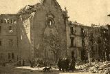 Plaza de San Juan. Foto antigua. Iglesia de San Juan y el antiguo hospital