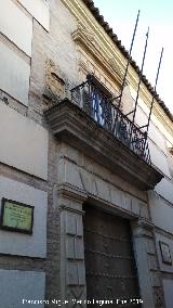 Palacio de los Coello de Portugal. Portada a la Calle Maestra