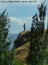 Monumento del Guerrero Ibero. Desde el Parque de Bomberos