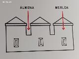 Almenas y merlones. Almena y merl�n