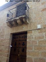 Casa de la Calle Santa Mara n 14. Puerta y balcn