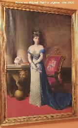 Alfonso XII. Mar�a Cristina cuadro de Pedro Rodr�guez de la Torre. Museo Provincial de Ja�n