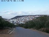 Camino de La Cruz. Las Navas desde el camino