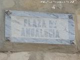 Plaza de Andaluca. Placa