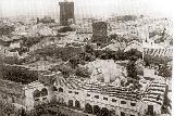 Plaza de Andaluca. Foto antigua. En la parte baja de la foto se pueden observar los arcos