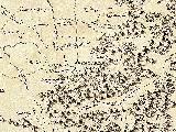 Monasterio de Montesin. Mapa del Adelantamiento de Cazorla 1797