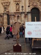 Miguel de Cervantes Saavedra. Quijote en la Plaza de Santa Mara de Jan