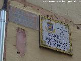 Calle Hermano Jimeno. Placa