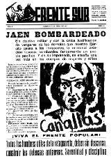 Historia de Jan. Bombardeo de Jan. Portada del Frente Sur