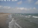 Playa del Pinet. Al fondo Santa Pola