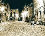 Calle lamos. Foto antigua. Casa de Socorro y fabrica El Alcazar