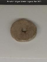 Palacio ibero del Cerro de la Merced. Disco de plomo. Exposici�n en el Museo Ibero de Ja�n