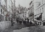 Calle Bernab Soriano. El Corpus, ao 1956. Fotografa de Manuel Romero Avila IEG