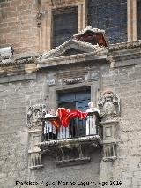 Catedral de Jan. Fachada gtica. Balcn