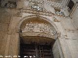 Catedral de Jan. Fachada Interior. Relieve sobre la Puerta del Perdn