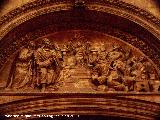 Catedral de Jan. Fachada Interior. Relieve sobre la Puerta del Perdn