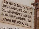 Casa de Expsitos. Placa