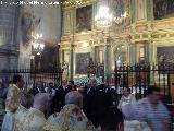 Catedral de Jan. Capilla Mayor. Sacando a la Virgen de la Antigua en su procesin claustral