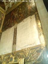 Catedral de Jan. Capilla de la Virgen de los Dolores y Santo Sepulcro. Pared derecha