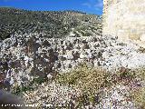 Castillo de La Guardia. Muralla. Arranque de muralla antiguo