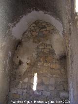 Castillo de La Guardia. Torren del Alczar Sureste. Saetera y bveda apuntada