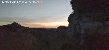 Amaneciendo desde el Camino de la Canalización - Los Villares Los Cañones. Amaneciendo desde el Camino de la Canalización - Los Villares