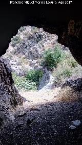 Presa de la Cascada del Tercero. Desde la cueva