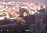 Muralla de Jan. Torren del Arco. Azotea y pared con el hueco de la puerta de acceso desde el paso de guardia