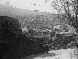 Muralla de Jan. Lienzo de la Carretera de Crdoba. Foto antigua