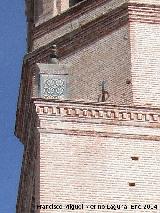 Iglesia de San Juan Bautista. Detalle del pinculo del campanario