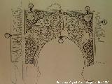 Arco Nazar Mihrab. Dibujo