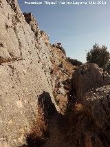 Cerro de Santa Catalina. Paso en la ladera sur