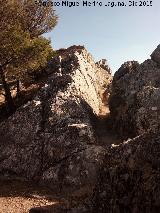 Cerro de Santa Catalina. Paso en la ladera sur