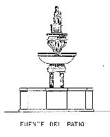 Fuente de Diputacin. Alzado de la fuente